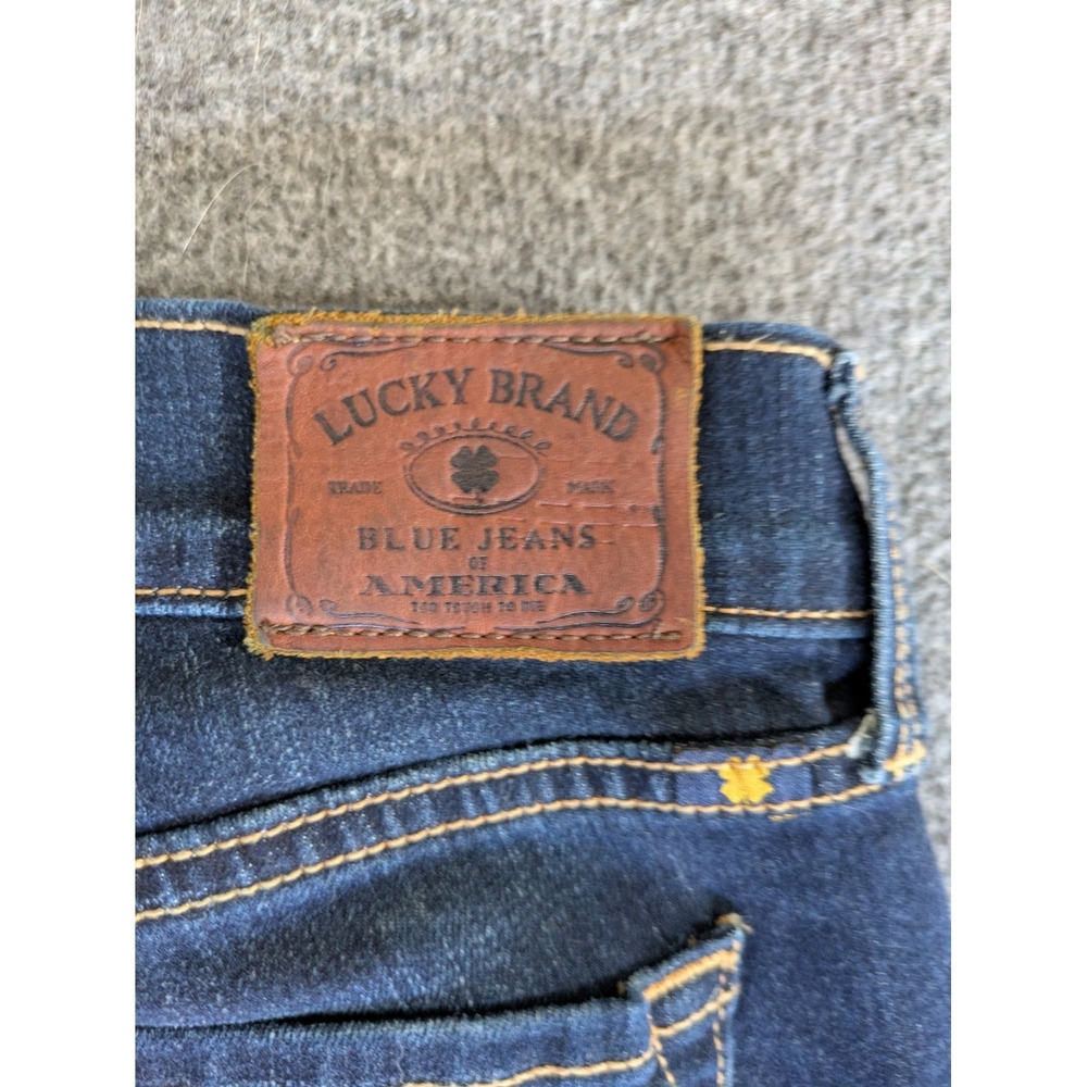 Lucky Brand Jeans Women's 6/28 R dark wash jeans denim stretch Sophia Skinny‎ - Picture 6 of 6